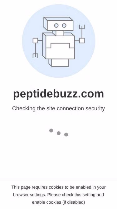 Screenshot of peptide.buzz
