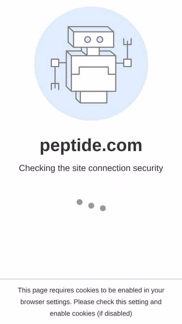 Screenshot of peptide.com