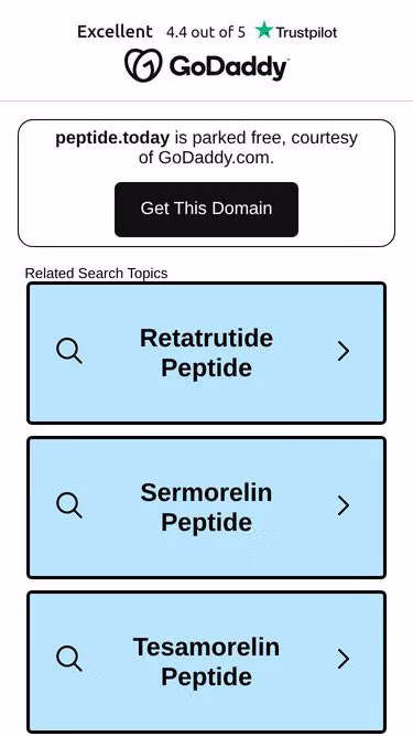 Screenshot of peptide.today