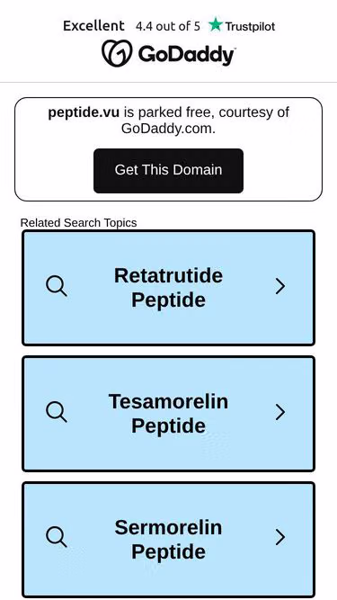 Screenshot of peptide.vu