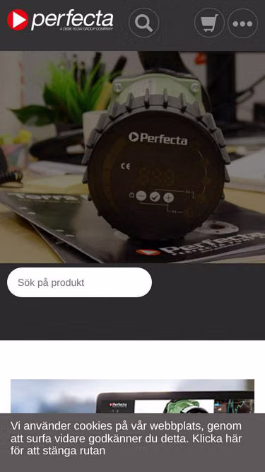 Screenshot of perfecta.se