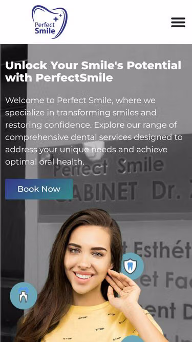 Screenshot of perfectsmile.tn