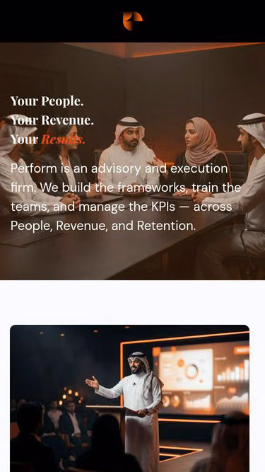 Screenshot of perform.services
