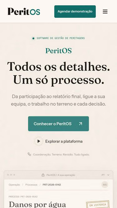 Screenshot of peritos.app