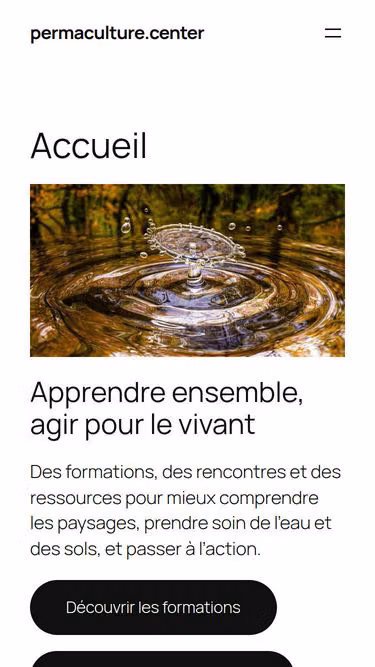 Screenshot of permaculture.center