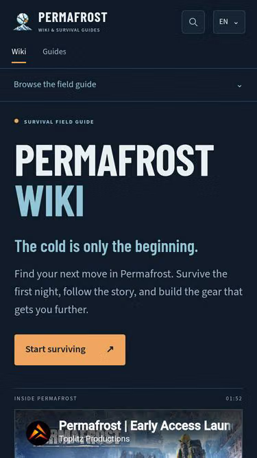 Screenshot of permafrost.skin