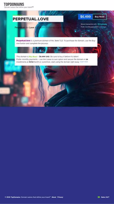 Screenshot of perpetual.love
