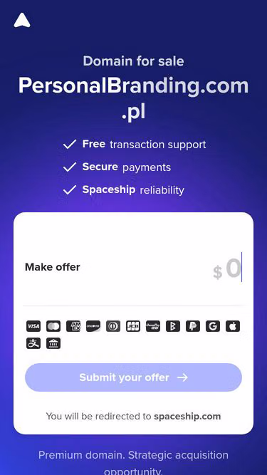 Screenshot of personalbranding.com.pl