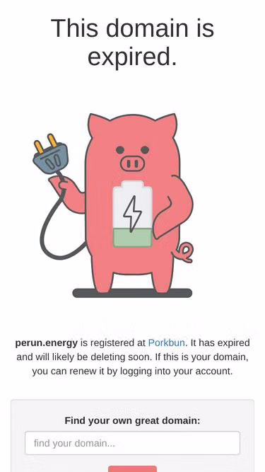 Screenshot of perun.energy