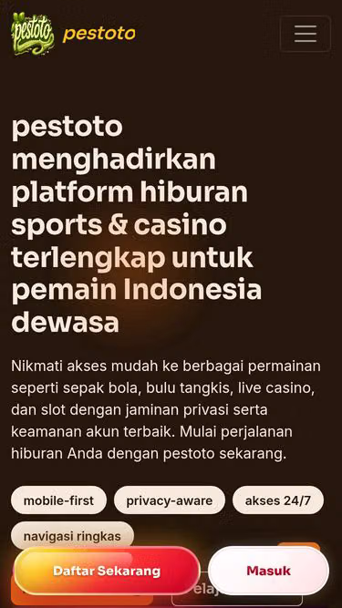 Screenshot of pestoto.app