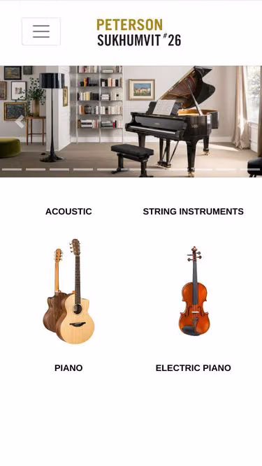 Screenshot of peterson.co.th