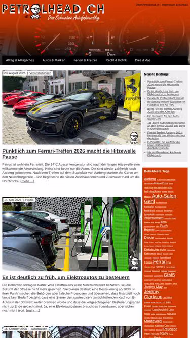 Screenshot of petrolhead.ch