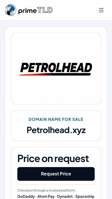 Screenshot of petrolhead.xyz