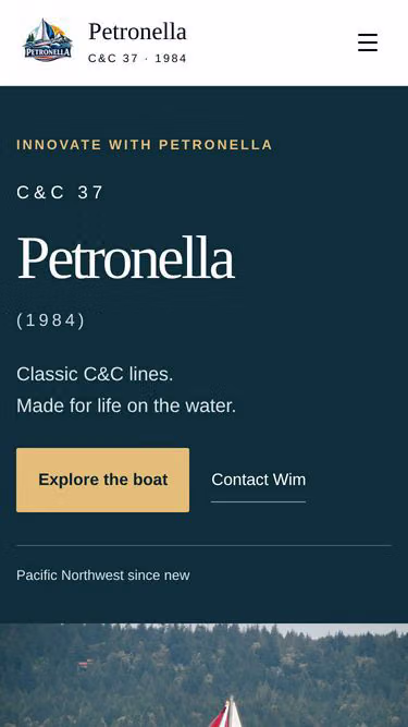 Screenshot of petronella.ca