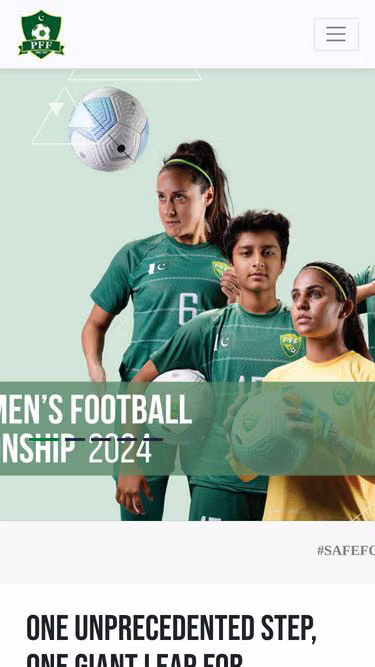 Screenshot of pff.com.pk