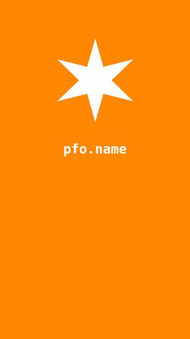 Screenshot of pfo.name