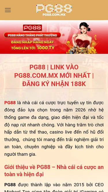 Screenshot of pg88.com.mx