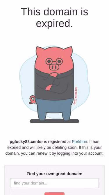 Screenshot of pglucky88.center