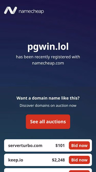 Screenshot of pgwin.lol
