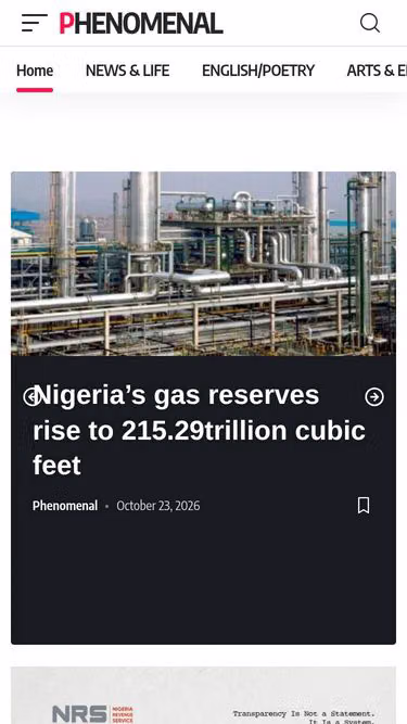 Screenshot of phenomenal.com.ng