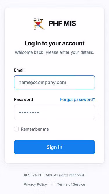Screenshot of phf.rw