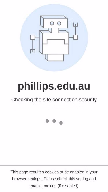 Screenshot of phillips.edu.au