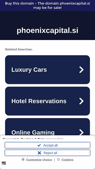 Screenshot of phoenixcapital.si