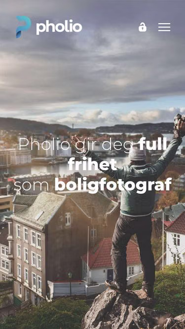 Screenshot of pholio.no