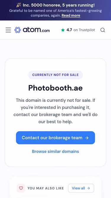 Screenshot of photobooth.ae