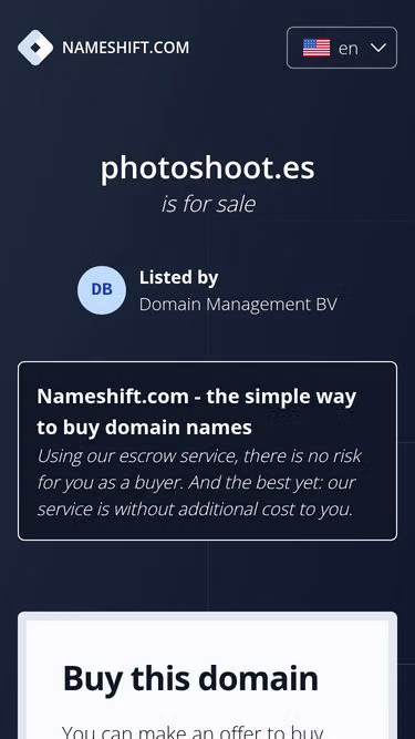 Screenshot of photoshoot.es