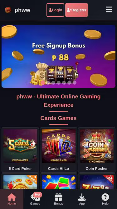 Screenshot of phww.click