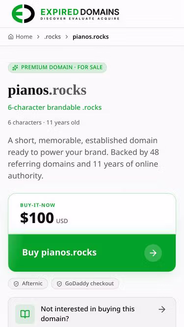 Screenshot of pianos.rocks