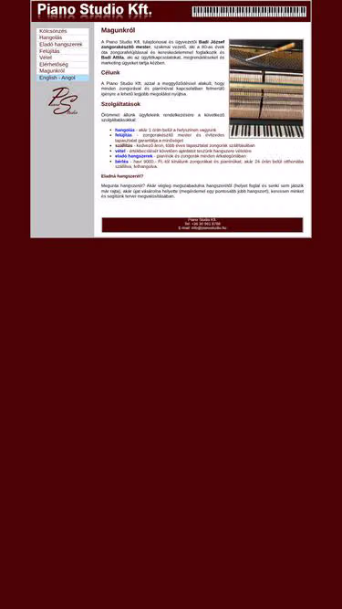 Screenshot of pianotuner.hu