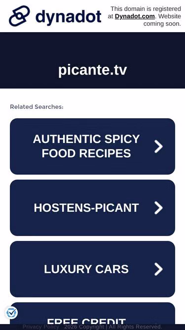 Screenshot of picante.tv