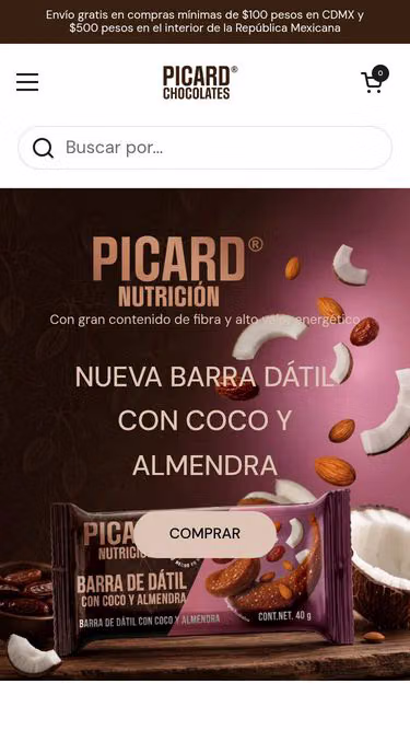 Screenshot of picard.com.mx