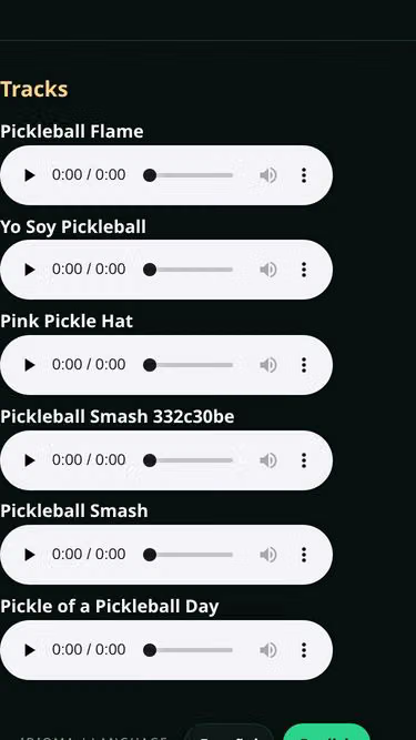Screenshot of pickleball.locker