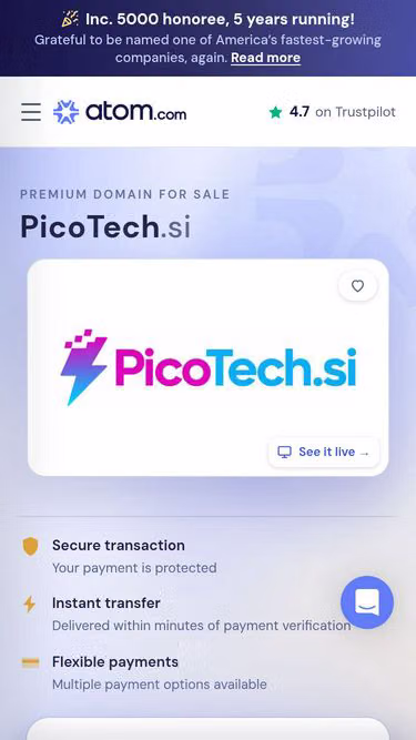 Screenshot of picotech.si