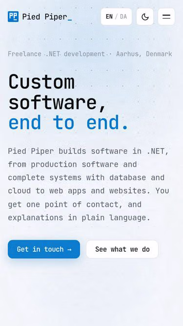Screenshot of piedpiper.dk