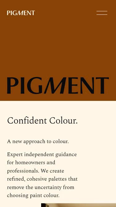 Screenshot of pigment.nz