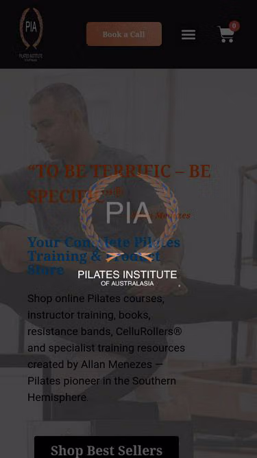 Screenshot of pilates.net