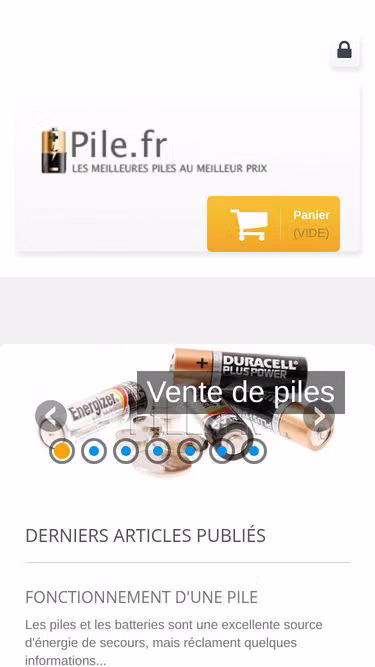 Screenshot of pile.fr