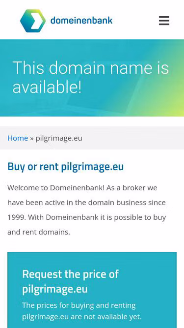 Screenshot of pilgrimage.eu