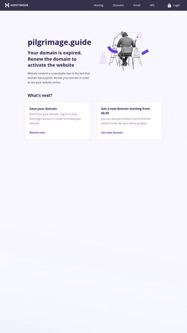 Screenshot of pilgrimage.guide