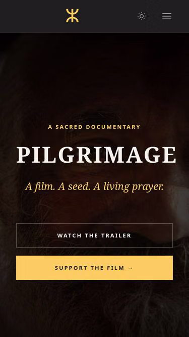 Screenshot of pilgrimage.love