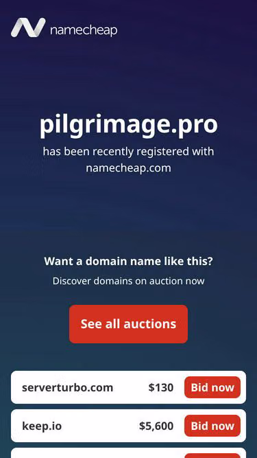 Screenshot of pilgrimage.pro