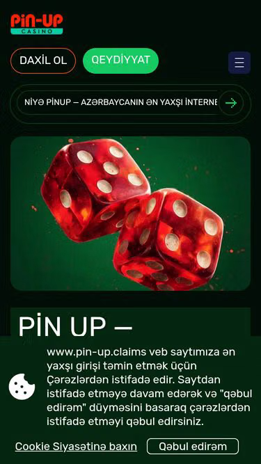 Screenshot of pin-up.claims