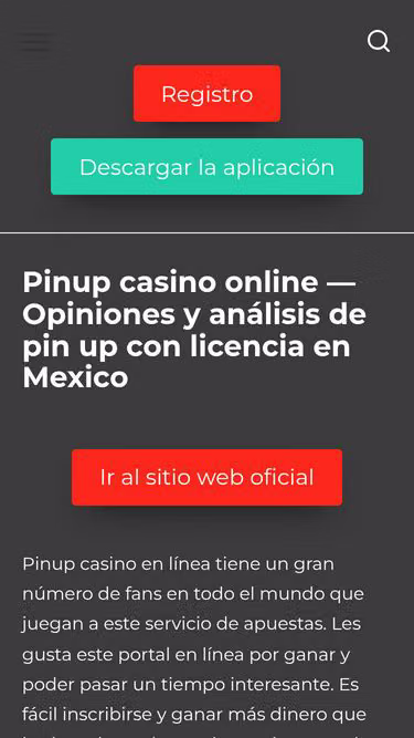 Screenshot of pin-up.mx
