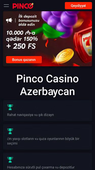 Screenshot of pinco.cash