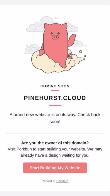 Screenshot of pinehurst.cloud