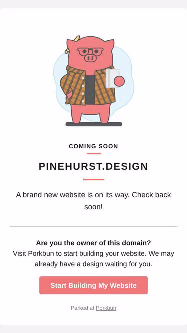 Screenshot of pinehurst.design